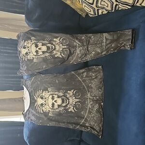 Two piece skull legging set, size Large